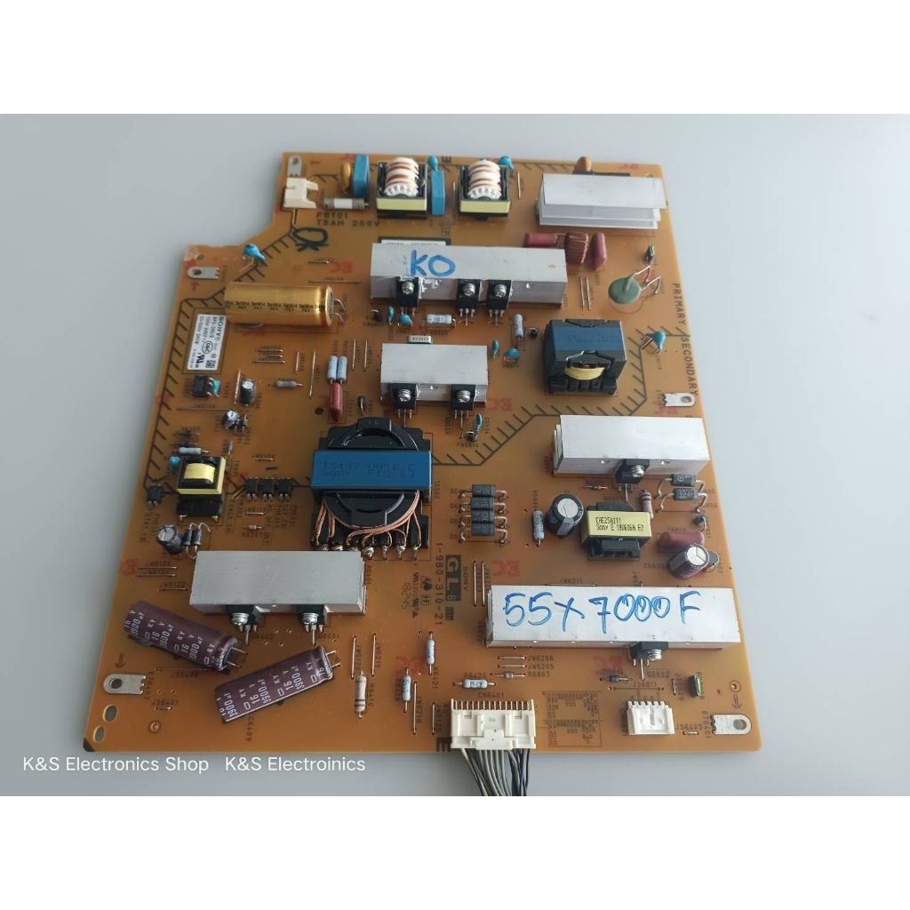 Power Supply Sony KD-55X7500H , KD-55X7000F พาร์ท 1-980-310-31 APS-395 อะไหล่แท้ /ของถอดมือสอง รับปร