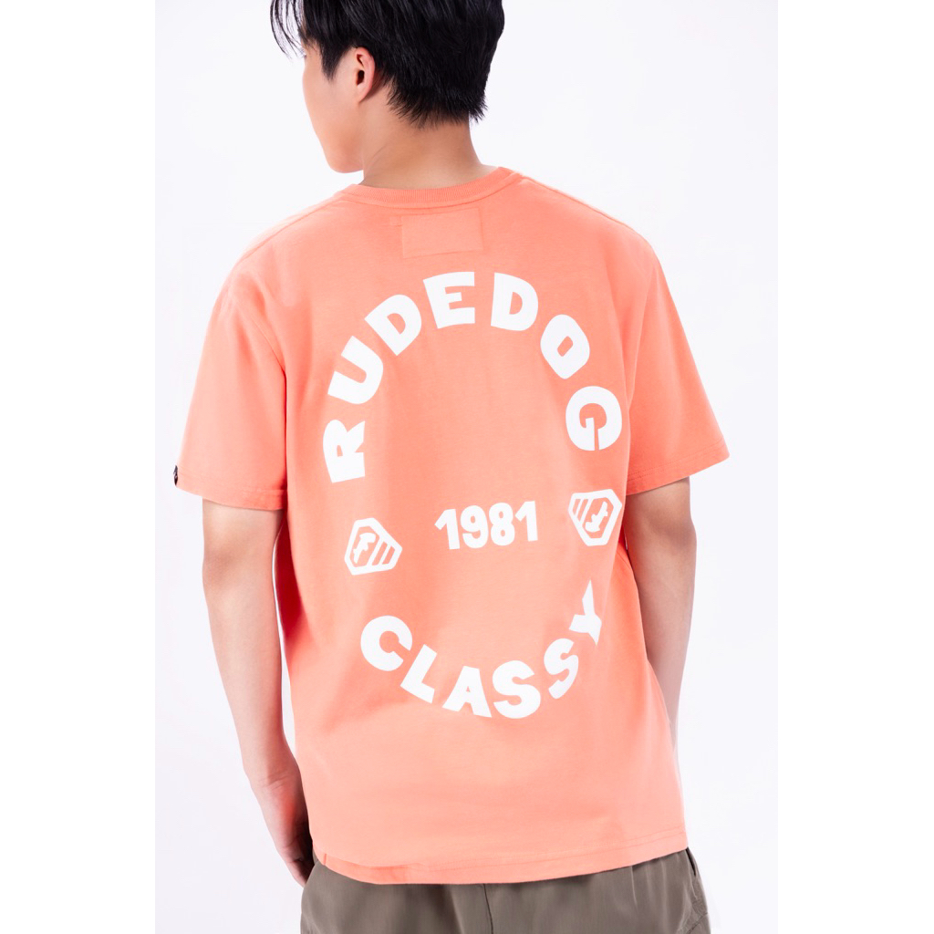 RudeDog เสื้อยืด Race track แขนสั้น ผ้ายืด ผ้านุ่ม ของแท้ ของใหม่ มือ1 Clothing ดีไซน์โดดเด่นด้วยโลโก้ RUDEDOG 1981