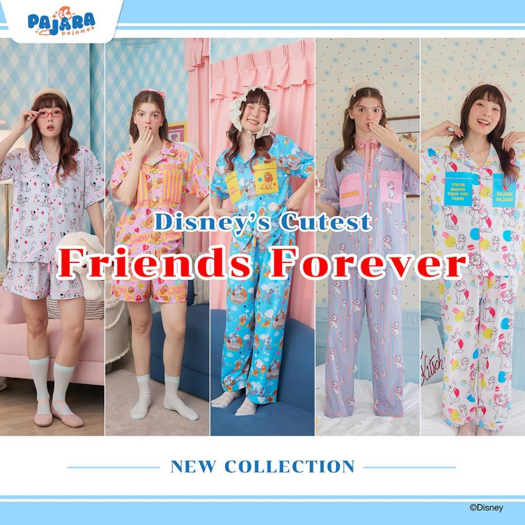 [NEW] ชุดนอน Pajara Pajamas Disney (Neo-Lite) Collection : Disney's cutest Friends Forever แบรนด์ PA