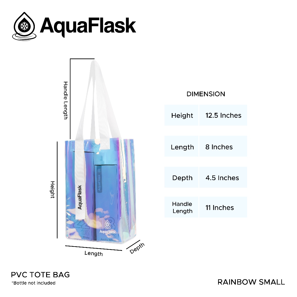 AquaFlask حقيبة توت PVC شفافة (إصدار محدود) — صورة 2