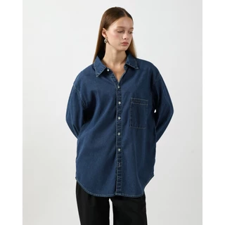 AMR DE SAISON ( AIMER ) - Oversized Shirt in Indigo Denim