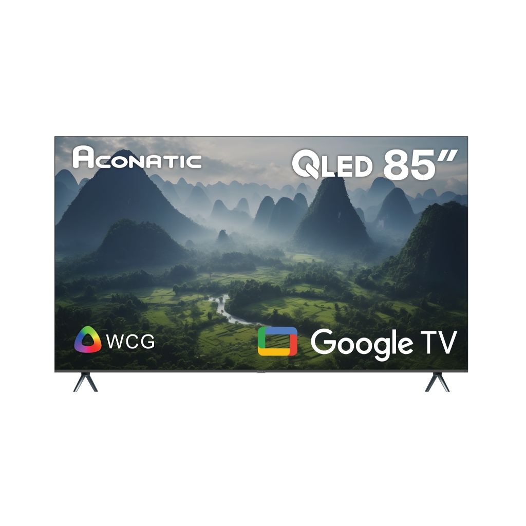 ACONATIC Google TV ขนาด 85 นิ้ว 4 K UHD QLED รุ่น 85QS1000AN