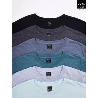 YuenPuen ยืนพื้นเสื้อยืดคอกลม 30 สี ไม่ยืด ไม่ย้วย เสื้อสีพื้น ผ้าCotton ผสม Polyester ผ้านุ่ม