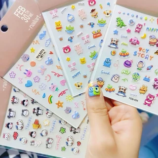 พร้อมส่งจากไทย!!! สติกเกอร์ติดเล็บ สติกเกอร์ลายนูน สติกเกอร์ 5D ลายDisney สติกเกอร์ตกแต่ง ติดสมุดหรือสิ่งของก็น่ารัก