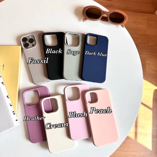 เคส สำหรับ ไอโฟน เคสซิลิโคน ส่งจากไทย สำหรับ Iphone 17Promax 17Pro 16Pro 16 15PM 15PRO 15 เคสสีพื้น พรีเมี่ยม TPU-R1830
