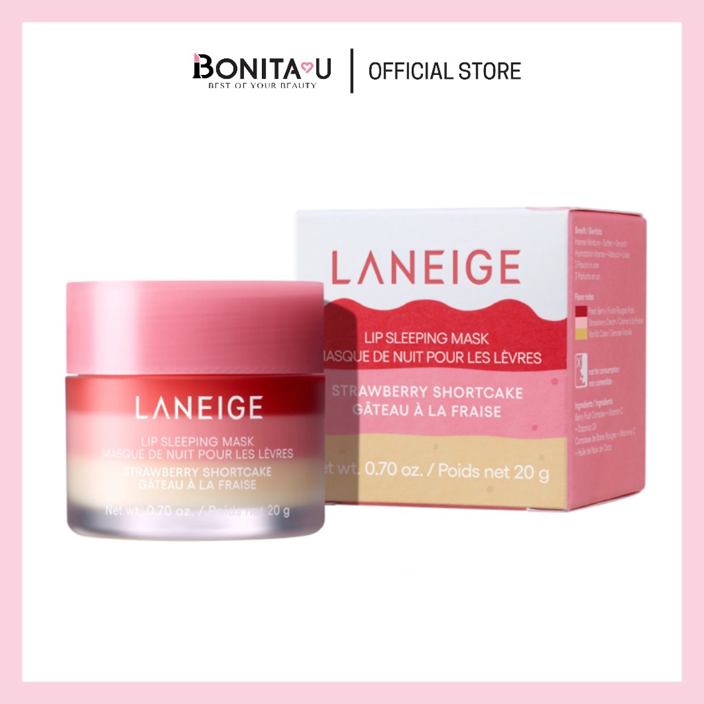 ⚡️ส่งทันที⚡️ New! 💗 Laneige Lip Sleeping Mask EX 20g. กลิ่น Strawberry Shortcake  #ลิปมาส์ก