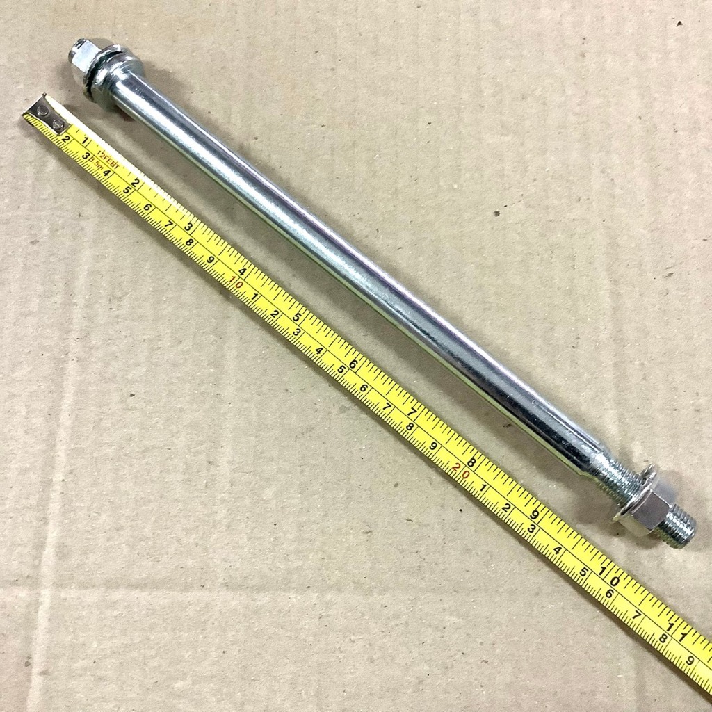 แกนตะเกียบหลัง SONIC ขนาด ( M14 x 240 mm.) ยาวทั้งหมด 270 มิลลิเมตร แกนสวิงอาร์ม เหล็กหนา ดี ตัวเมีย NO.17 โซนิค โซนิก
