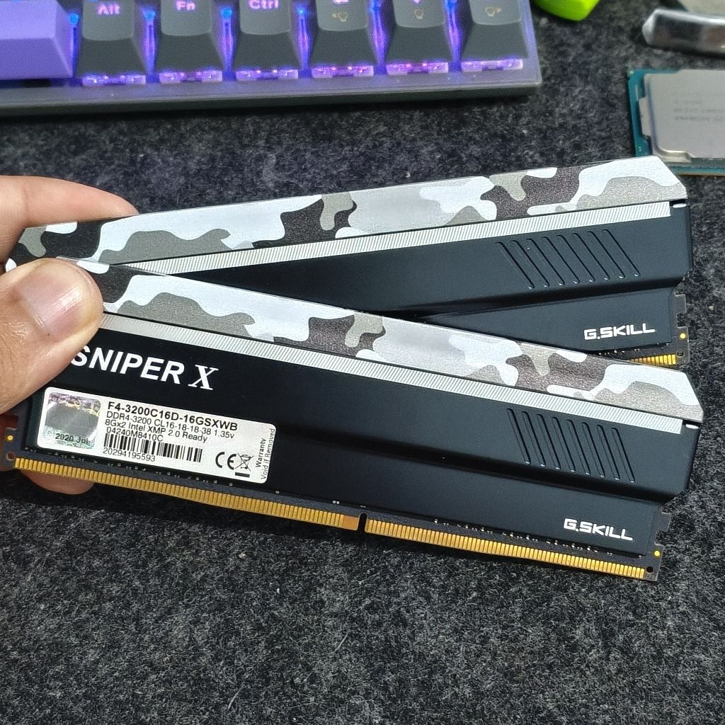 ram มือสอง g.skill sniper ddr4 16gb(8x2) 3200