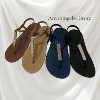 ✨พร้อมส่ง✨รองเท้าแตะคีบรัดส้นแต่งอะไหล่แท่งเพชร