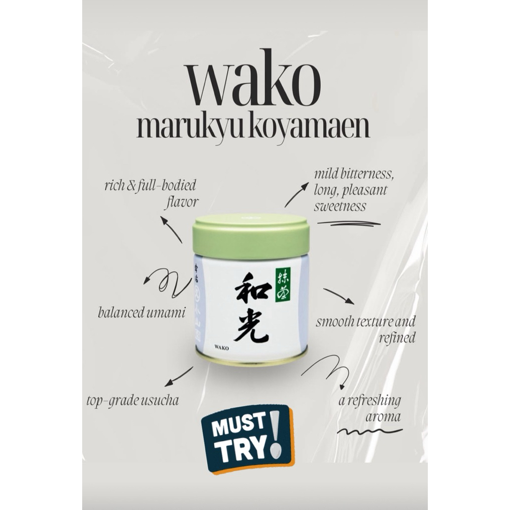 Wako Matcha By Marukyu Koyamaen พร้อมส่ง