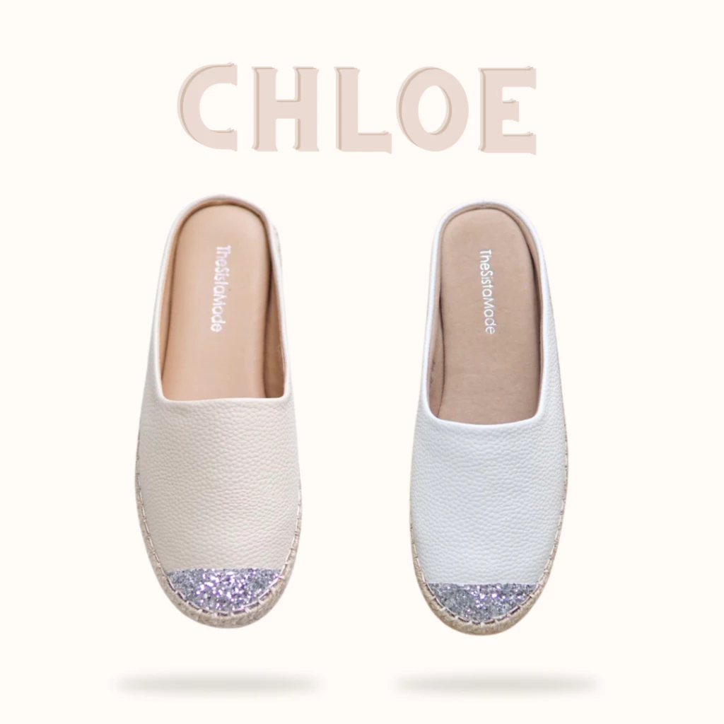 Chloe 🍉 โคลเอ้ ปรับซับในใหม่ รองเท้าเปิดส้น หัวกากเพชร 📍วัดเท้าเทียบไซส์ด้วยน้าา