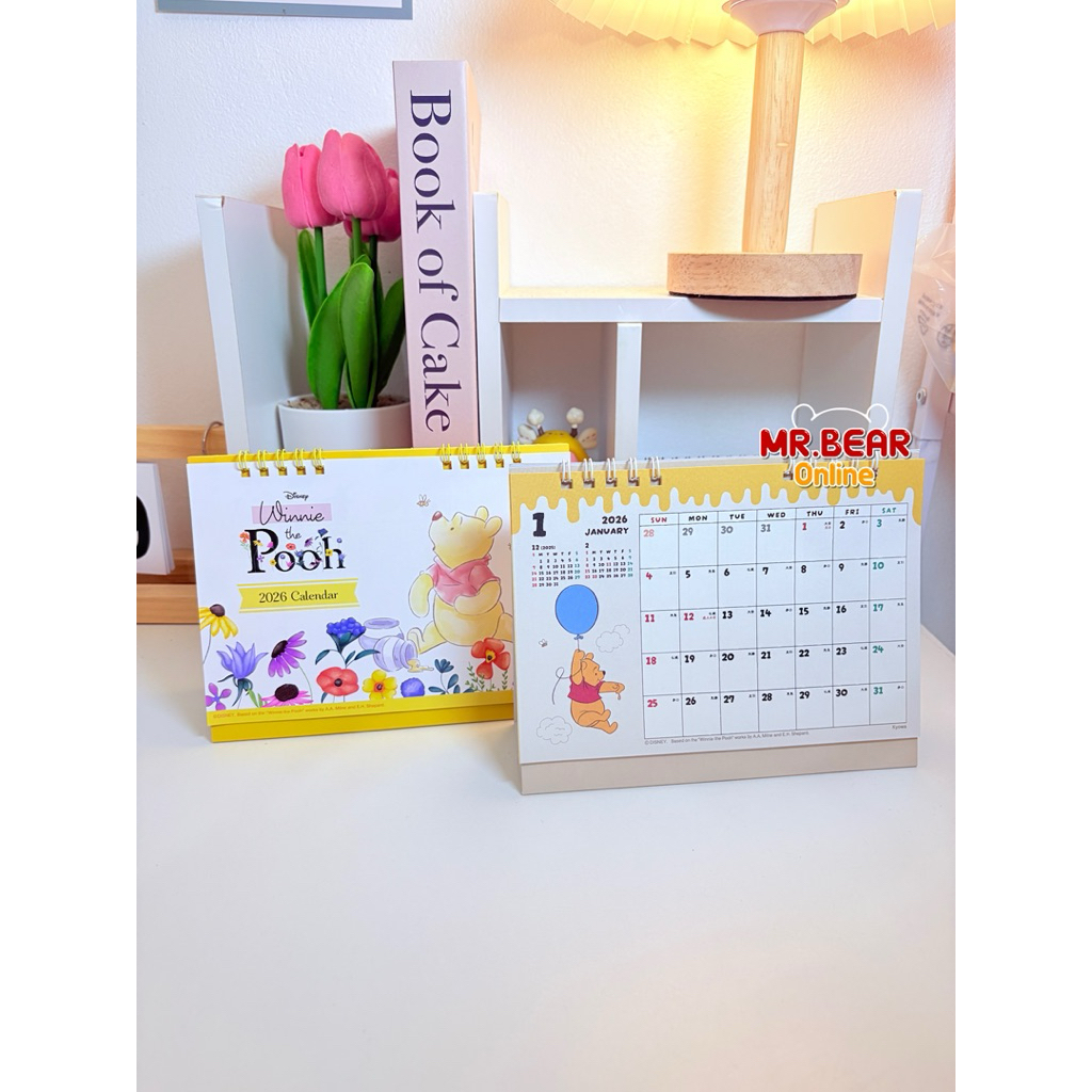 Calendar Pooh 2026 ปฏิทินหมีพูห์ ปฏิทินตั้งโต๊ะ 2026
