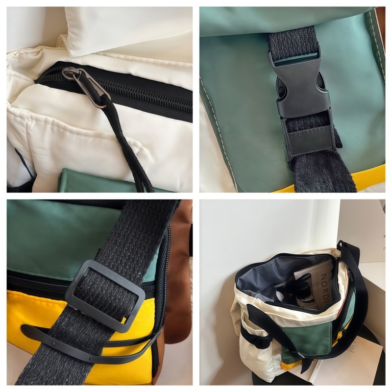 กระเป๋าสะพายไหล่ลําลอง ขนาดใหญ่ จุของได้เยอะ แบบเรียบง่าย แฟชั่นสำหรับผู้ชายผู้หญิง - รูปที่ 7