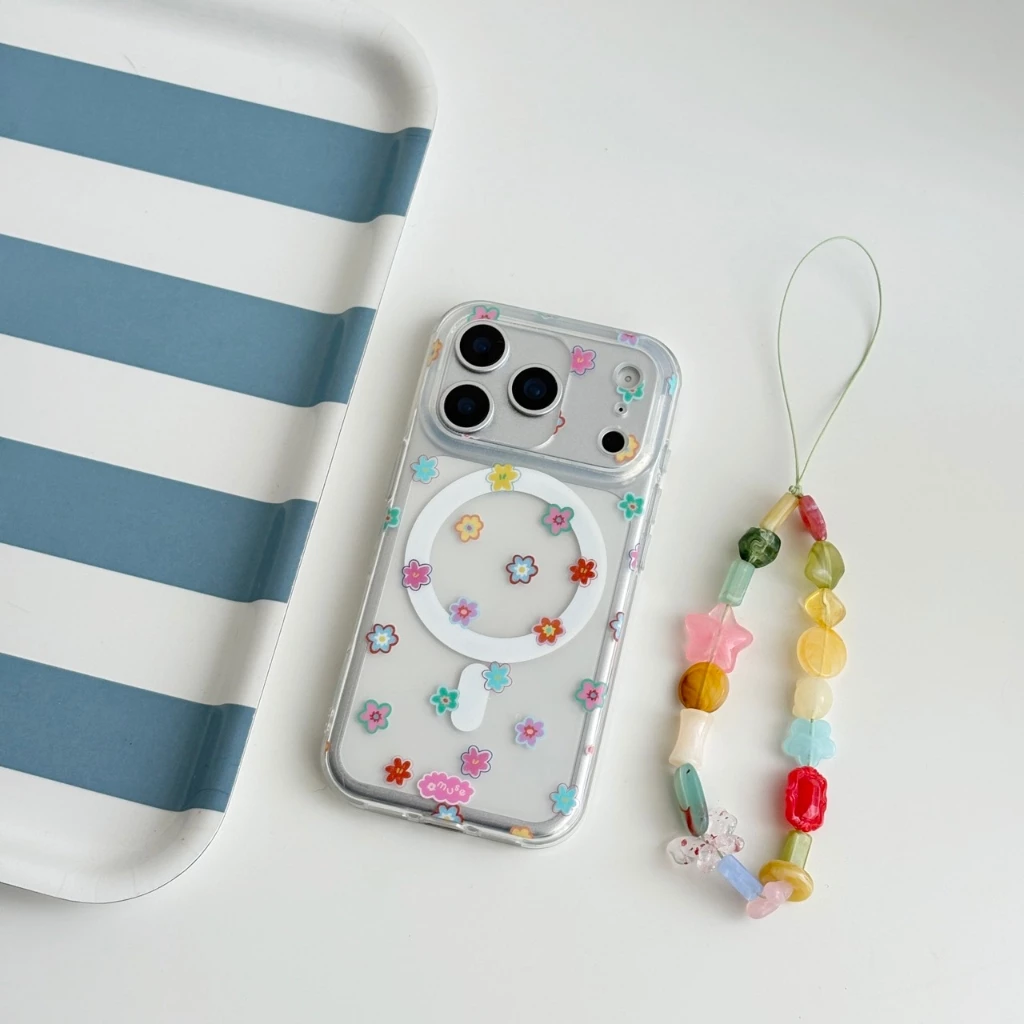 *รบกวนอ่านก่อนกดสั่งซื้อ* amuse.stuff-many flower magnetic case เคสแม่เหล็กกันกระแทก