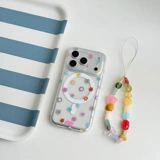 *รบกวนอ่านก่อนกดสั่งซื้อ* amuse.stuff-many flower magnetic case เคสแม่เหล็กกันกระแทก
