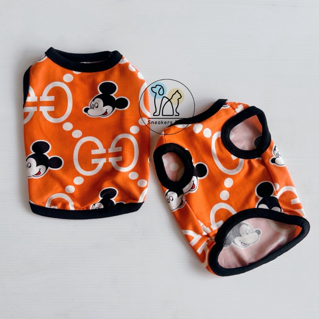 เสื้อผ้าสัตว์เลี้ยงลายน่ารัก เสื้อสุนัขแมวกระต่าย เสื้อหมาแมวลิงพร้อมส่ง - รูปที่ 4