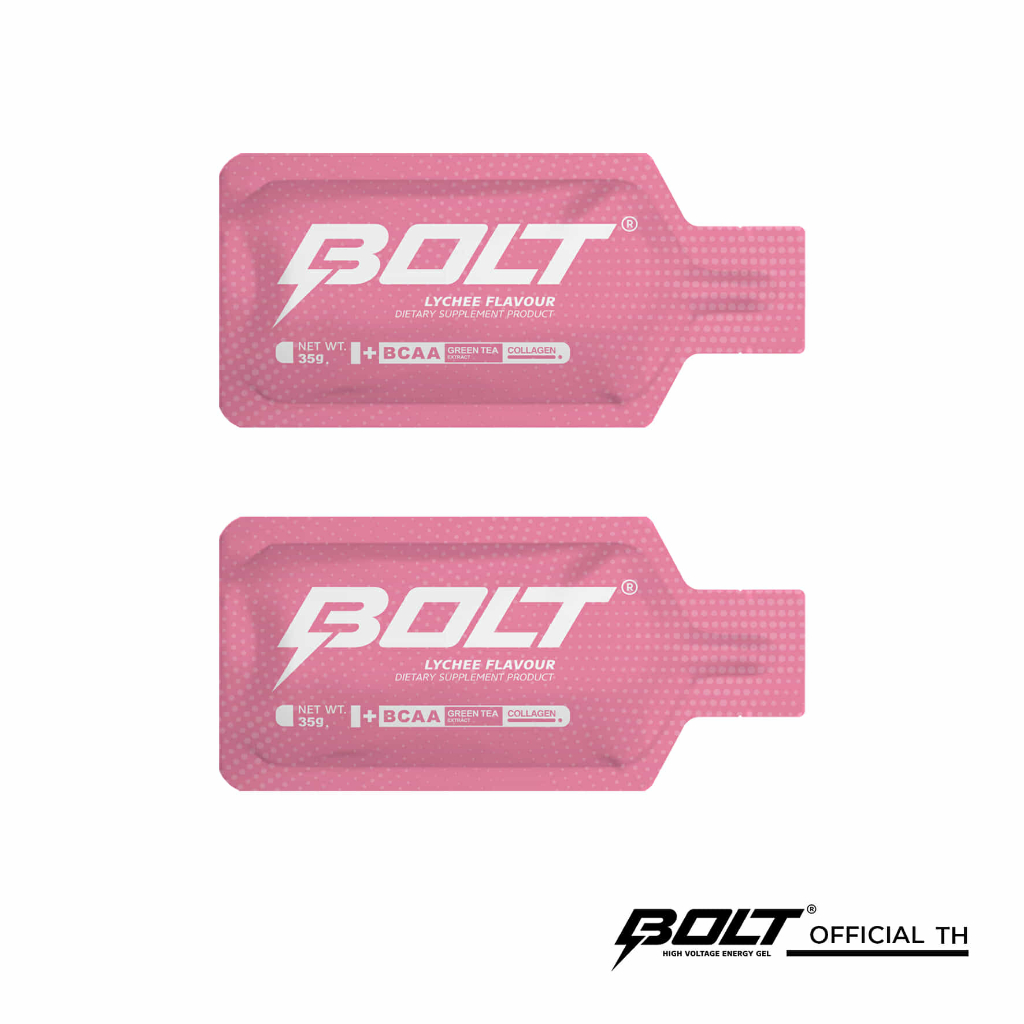 เจลให้พลังงาน รสลิ้นจี่ 35g. (Pack 2ซอง) **BBF 08/01/2028** สำหรับกีฬา วิ่ง จักรยาน ว่ายน้ำ ไตรฯ
