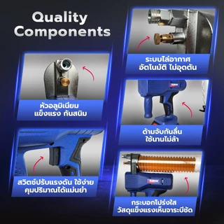 PT x KAERSEN กระบอกอัดจาระบี KA706 (แถมจาระบี 2 หลอด) 600cc ระบบไฟฟ้า | ของแท้ 100%