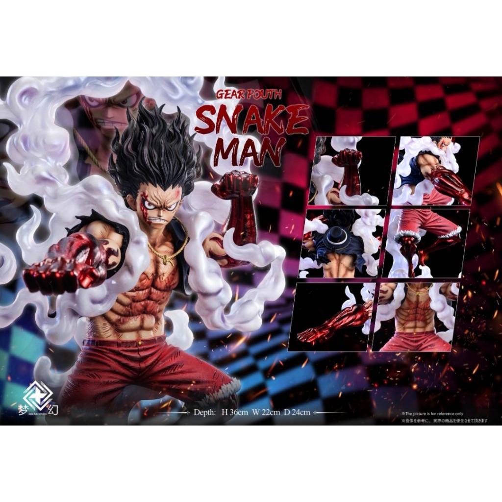Dream Studio - " ONE PIECE " Monkey D. Luffy Gear 4 Snake Man [ Solid Version ] ( Genuine Authentic 