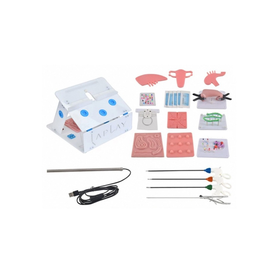 Laparoscopic Simulator Training Box Foldable Laparoscopy Endo Trainer Medical Teaching กล่องฝึกจำลอง