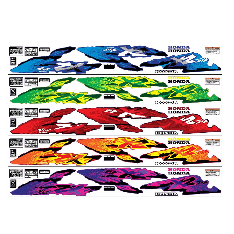 Sticker Honda Dio AF28 ZX custom color