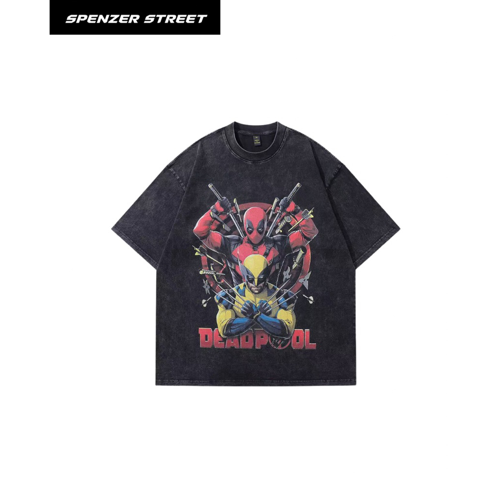 [พร้อมส่ง] Spenzer.street | Deadpool🖤โอเวอร์ไซส์ เสื้อผ้าสตรีท เนื้อผ้าดี คุณภาพเยี่ยม ทันกระแส 2025 ขายดี