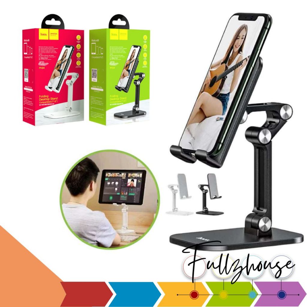 จัดส่งด่วน Hoco PH34 Tablet holder ขาตั้งมือถือ ที่วางมือถือบนโต๊ะ รองรับหน้าจอ 4.7-13 นิ้ว ปรับระดั