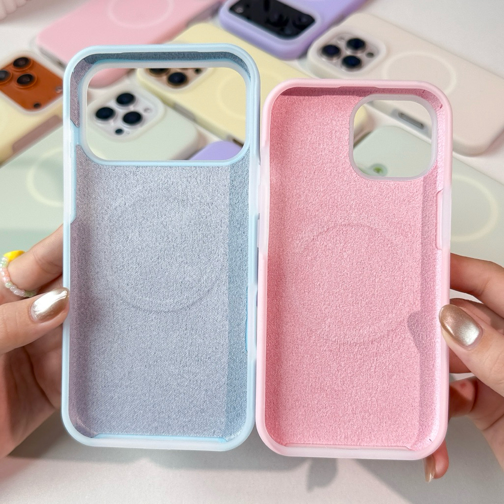 [i17] พร้อมส่ง E4S208🪼Jelly Case🍭เคสซิลิโคนชาร์จไร้สาย เคสแม่เหล็กขอบกล้องยกสูง เคสไอโฟน สำหรับ iPhone 13-17Pro,17Promax - รูปที่ 5