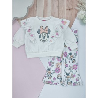 🍄พร้อมส่ง Disney - Minnie ชุดเชต ผ้านุ่ม สีขาว รูปสุดท้ายเป็…