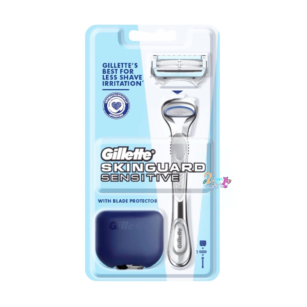 GILLETTE Razor SkinGuard  For Sensitive Skin ใบมีดพร้อมด้าม​ ยิลเลตต์