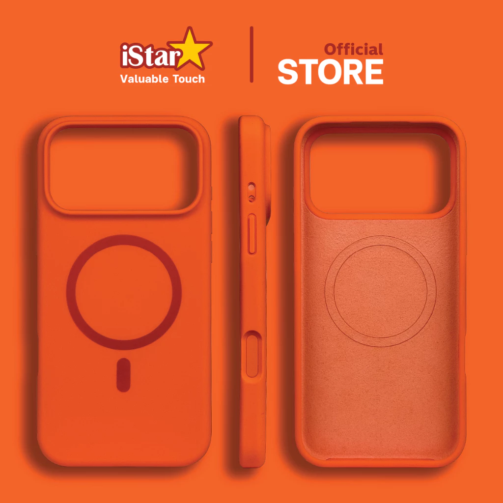 iStar เคสไอโฟน 𝐬𝐢𝐥𝐢𝐜𝐨𝐧𝐞 ซิลิโคน เคสลบรอยปากกาได้ For ipone 17 Pro Max 17Air 17Pro 17 16 15 14 13