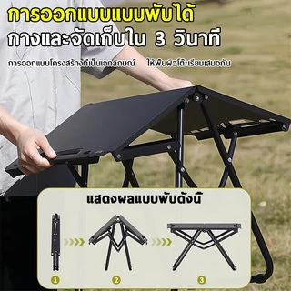 🎁NEW2026🎁เพิ่มความหนาและปรับปรุง โต๊ะแคมป์ปิ้ง พับเก็บได้ โต๊ะพับได้ โต๊ะพับแคมปิ้ง โต๊ะสนาม พกพา โต๊ะพับแคมป์ปิ้ง