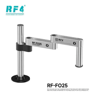 RF4 RF-F025 กล้องจุลทรรศน์สวิงอาร์มโลหะ Universal Telescopic พับ 360° แขนเดียวคงที่ยกวงเล็บตรวจสอบบํารุงรักษา