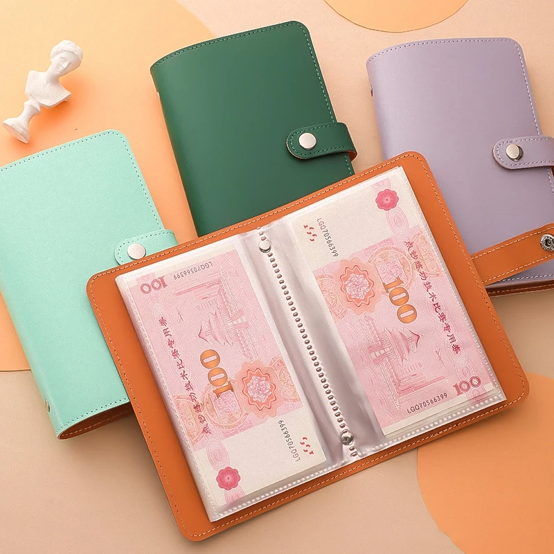 สมุดออมเงิน ใส่ได้ 100 แผ่น สมุดโน๊ตสมุดบัญชี ท้าทายออมเงิน Savings Book สมุดบันทึกการออม