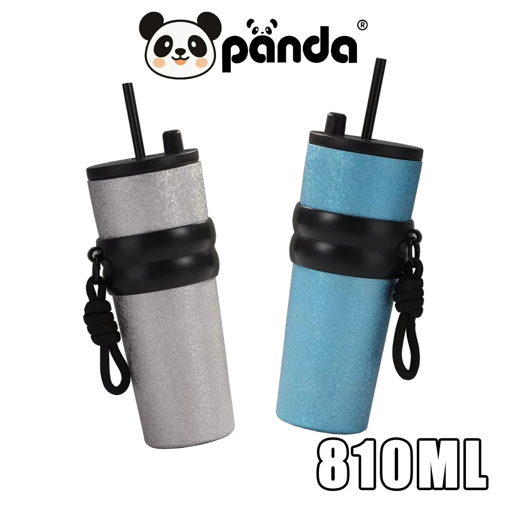 PANDA เงางาม แก้วเก็บอุณหภูมิ แก้วเก็บความเย็น 810ml 30OZ แก้วน้ำเก็บความเย็น เก็บเย็น-ร้อนได้นาน แก้วน้ำในรถยนต์ 4 สี