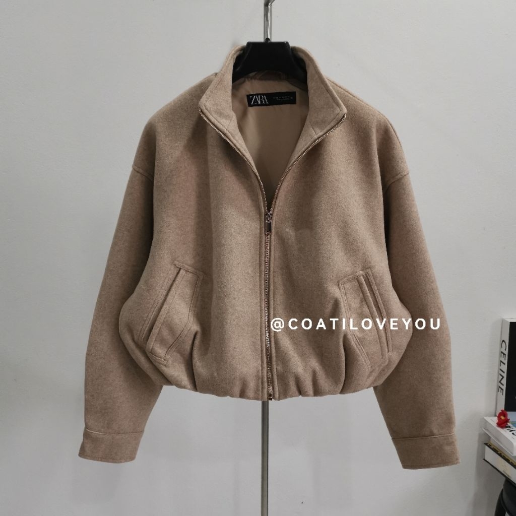 **ของแท้​พร้อมส่​งจาก​ไทย*​* ZARA​ SOFT​ BOMBER​ JACKET​