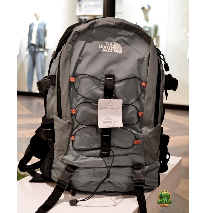 กระเป๋าเป้ กระเป๋า”TNF”สะพายหลังใส่สัมภาระ สีเทาคาดดำขนาด 65L สินค้ามีพร้อมส่ง