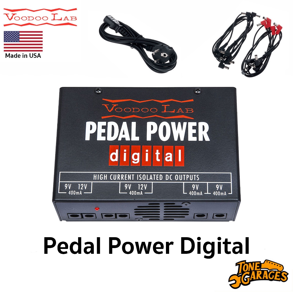 Voodoo Lab Pedal Power Digital พาวเวอร์ซัพพลาย Power Supply จ่ายไฟ เอฟเฟค Pedalboard พร้อมสายไฟพ่วง 