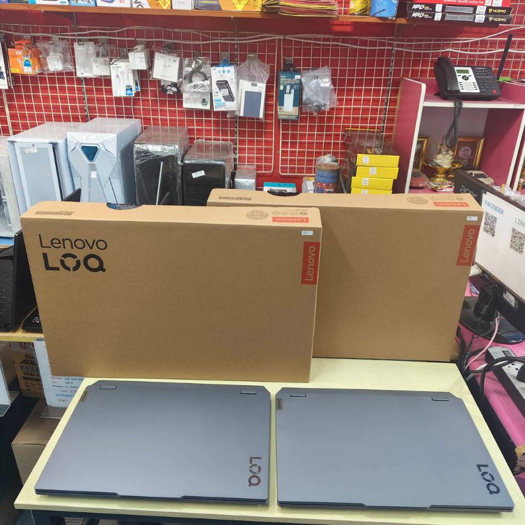 Notebook Lenovo LOQ 15ARP9 83JC003MTA เครื่องใหม่ หลุดจำนำไม่ผ่านการใช้งาน นอนกล่องอย่างเดียวเครื่อง