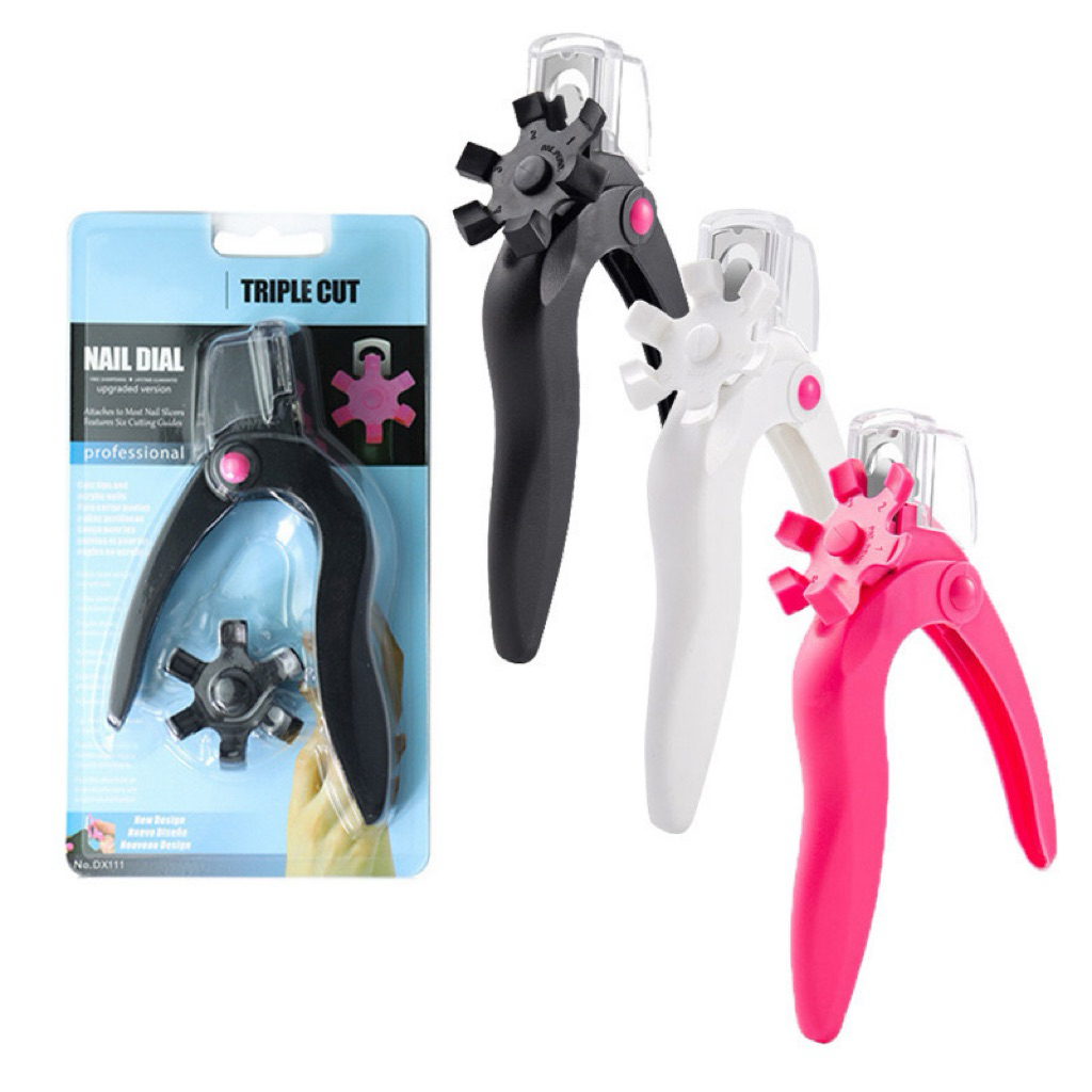 กรรไกรตัดเล็บPVC มีที่วัดไซส์เล็บ 6 ขนาด พร้อมฝาครอบกันกระเด็น สินค้าพร้อมส่ง