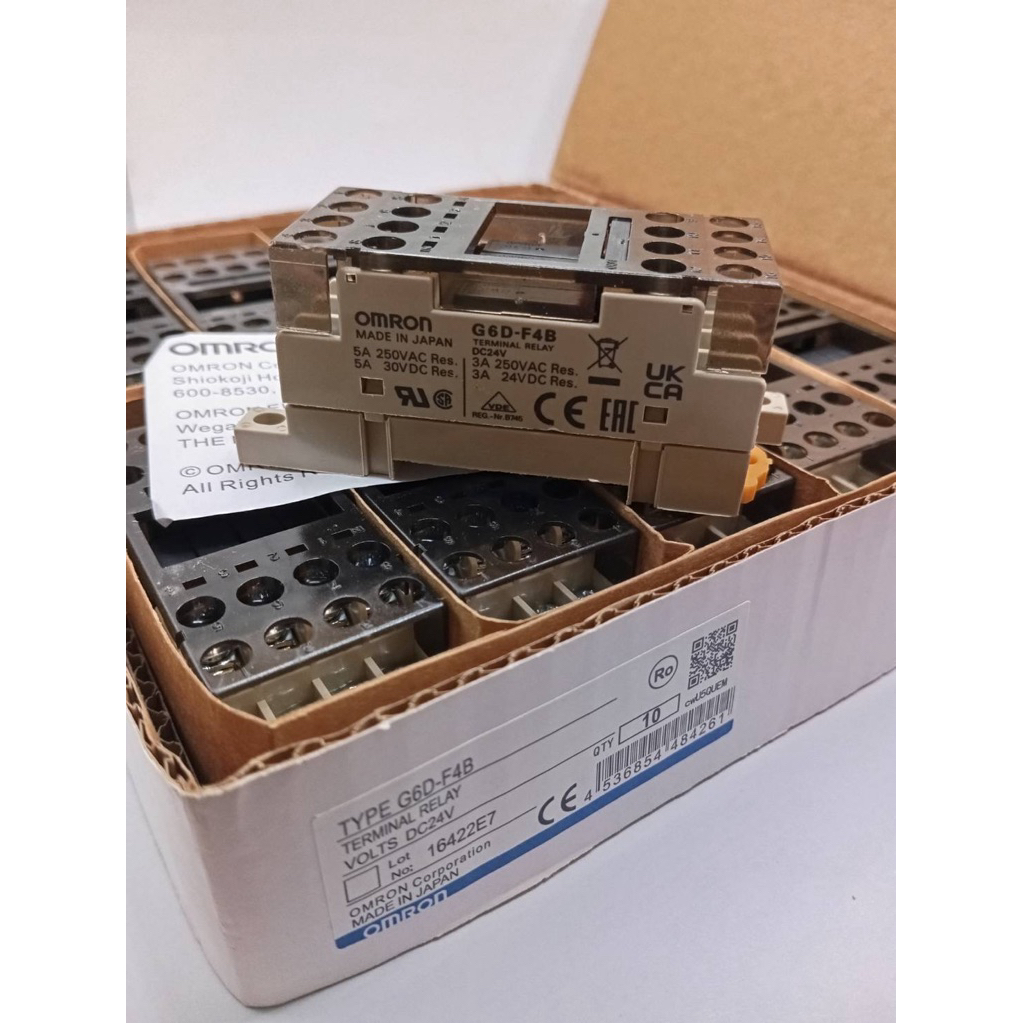 0mron G6D-F4B DC24V Terminal ซ็อกเก็ตรีเลย์24VDC 5A W/(4Pcs) G6D-1A-ASI-24VDC 5VDC 12vdc G6d-f4b