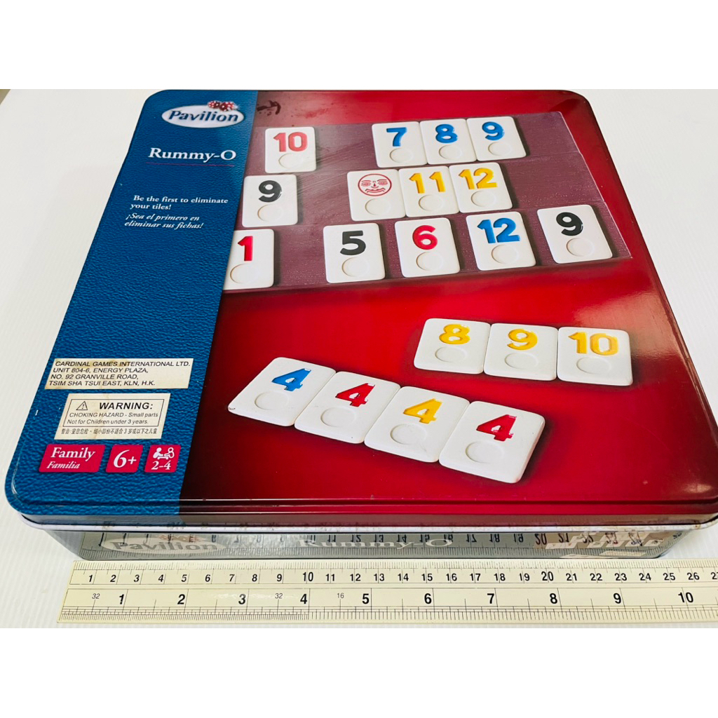 แท้ มือสอง ตำหนิกล่องไม่สวย+ตัวเล่นไม่ครบขาด 1 ชิ้น เกมกระดาน Rummy-O  Pavilion 380 บาท