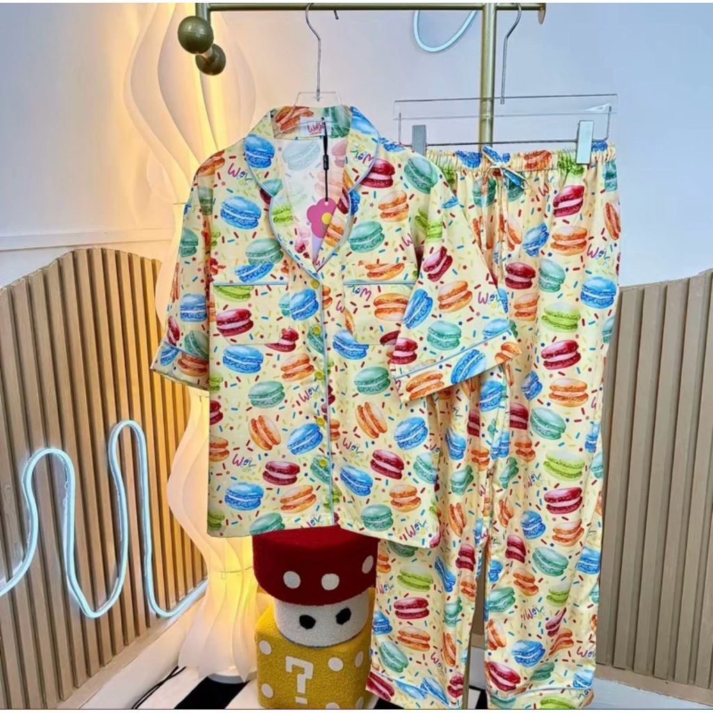 ชุดนอน โนบราแขนสั้น_ขายาว ป้าย well wear 🌸🌼 ผ้านุ่มลื่น ใส่สบาย