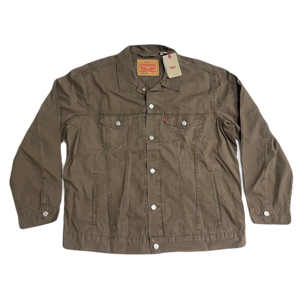 เสื้อแจ็คเก็ต Jacket Levis type3 vintage สีน้ำตาล ผ้าไม่หนาใส่สบาย
