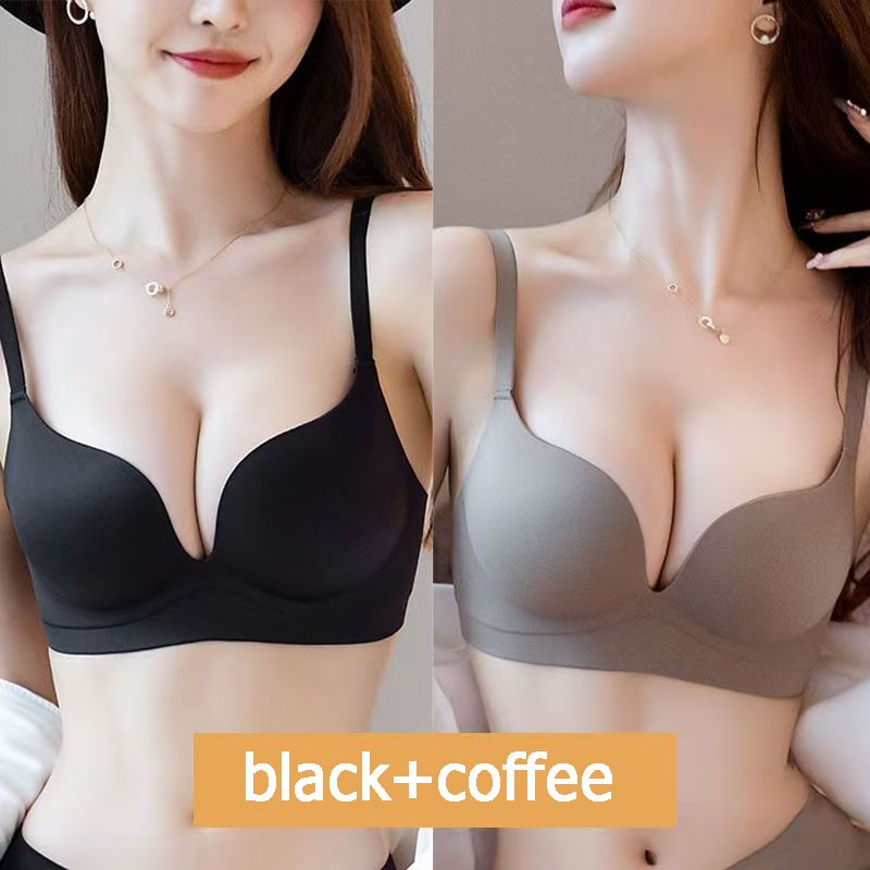 เสื้อชั้นใน ไร้โครง  ฟองหนา ยกทรงสตรี กระชับ ช่วยยกทรงและเก็บส่วนข้างๆ ดันทรงอกชิด ใส่สบาย