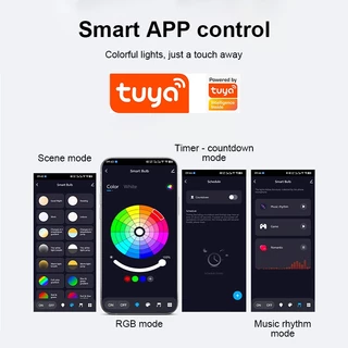 MeeGoo Smart Bluetooth Light Bulb หลอดไฟอัจฉริยะ RGB เปลี่ยนสีได้ ใช้กับแอป Tuya