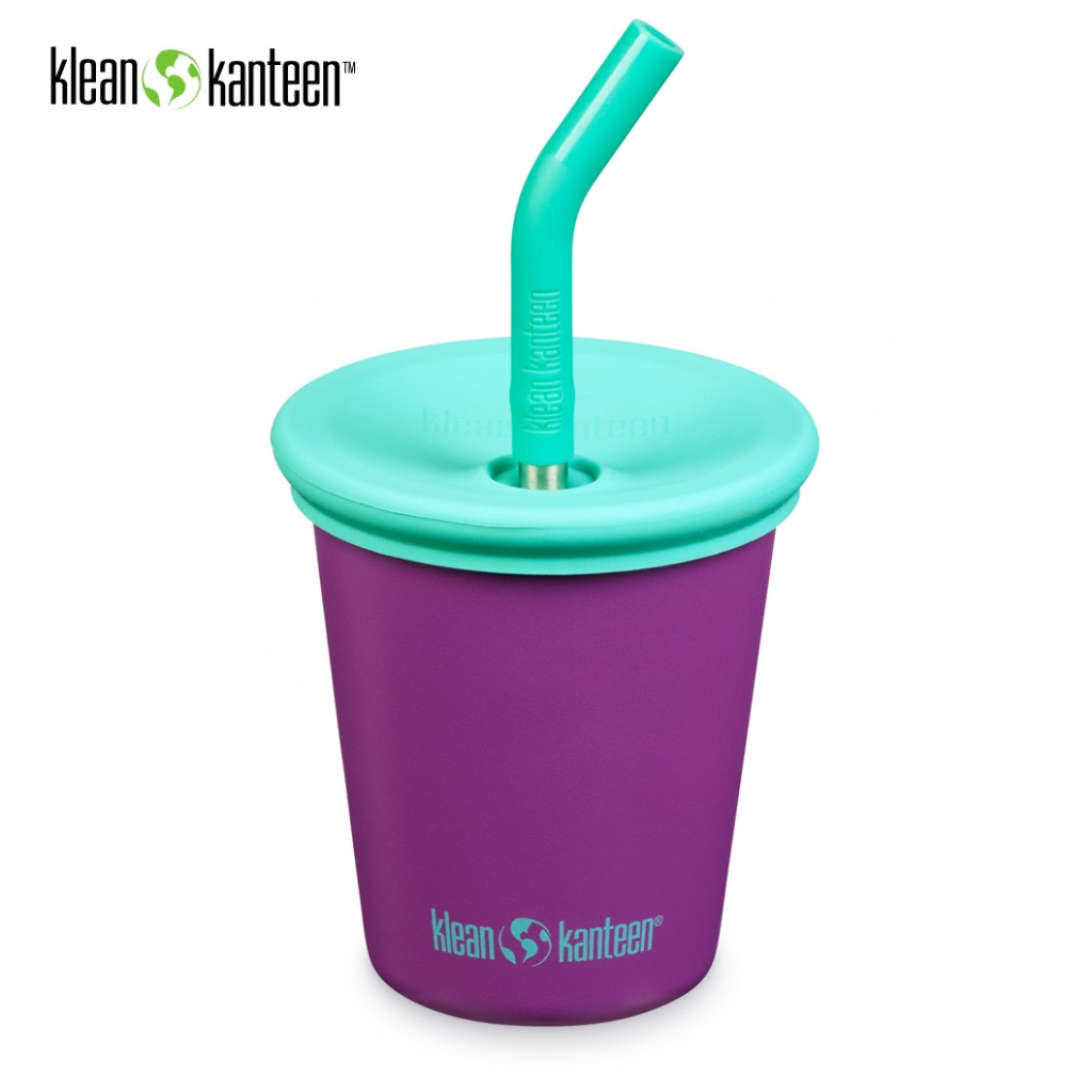 Klean Kanteen Kid Cup Straw Lid 10oz แก้วน้ำสำหรับเด็กและผู้ใหญ่ BPA Free 🥤 สี Sparkling Grape