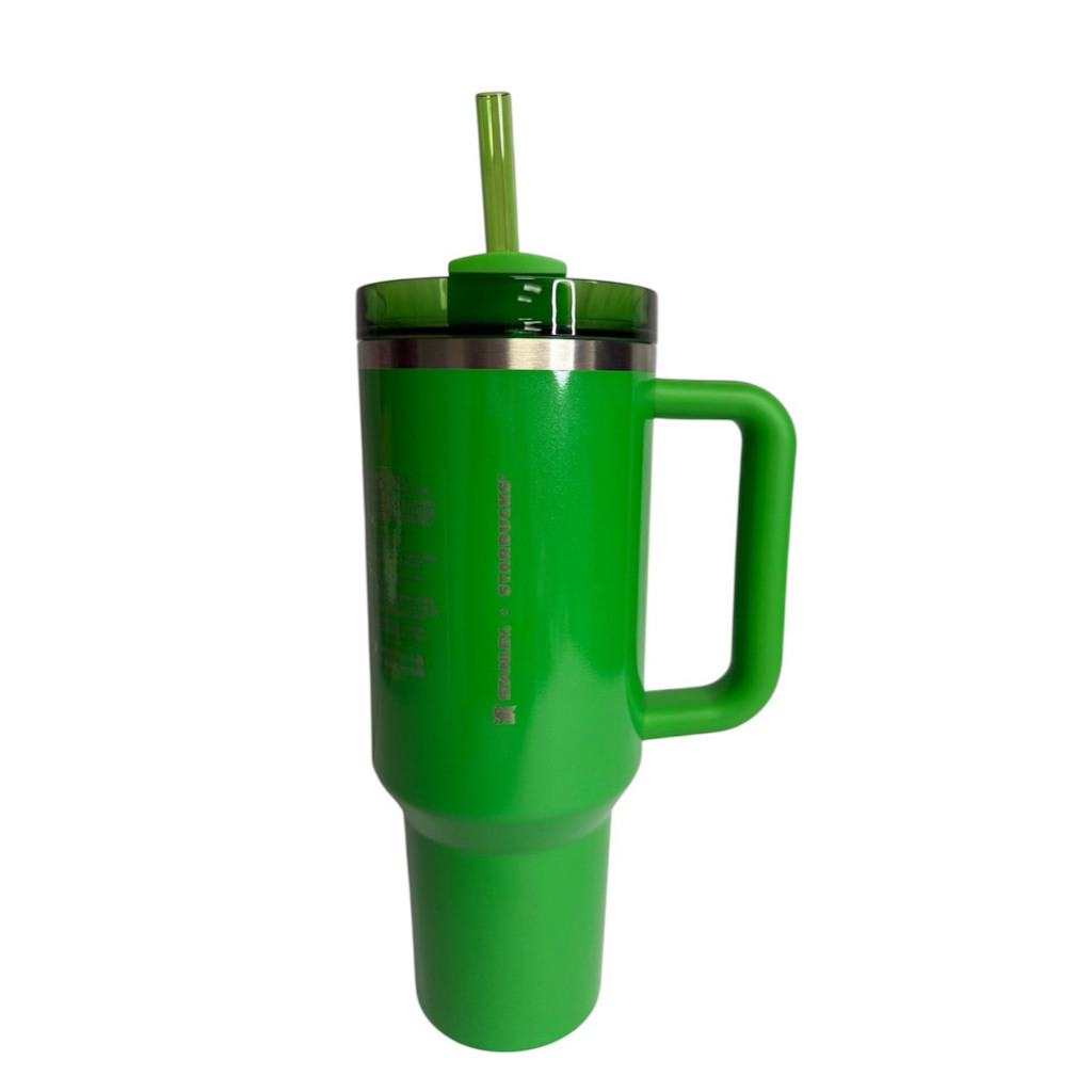 Stanley x Starbucks Limited Pearl Green Glitter Shimmery 40oz Tumbler