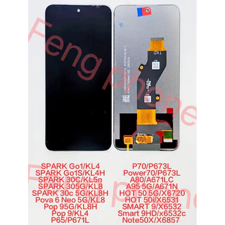 ชุดหน้าจอ for Infinix smart 9，pova 6 Neo 5G，pop 9，Hot 50 5G，Hot 50i，X6720