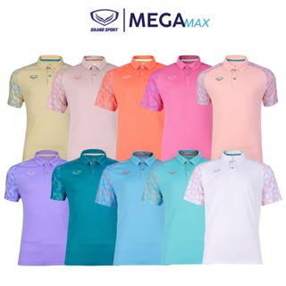 เสื้อโปโล Grand Sport 72-083 Polo ไหล่สโลป พิมพ์ลายแขน แกรนด์สปอร์ต